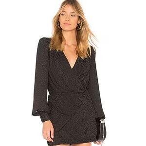 Free People Black Wrap Dress